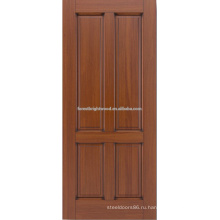 4-панель красного дерева деревянные двери дизайн
